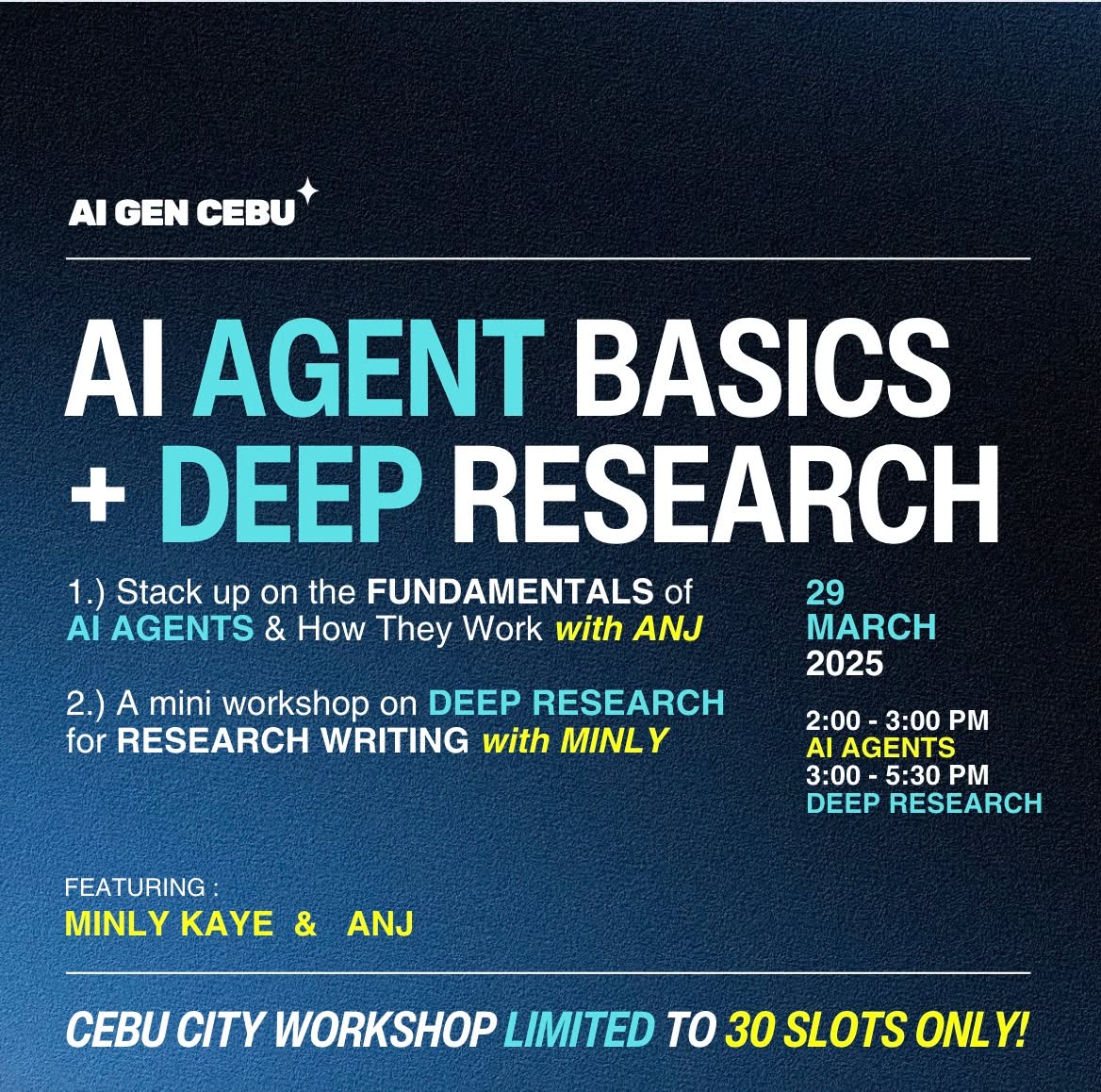 AI AGENTS Basics + [ Deep Research WORKSHOP ]