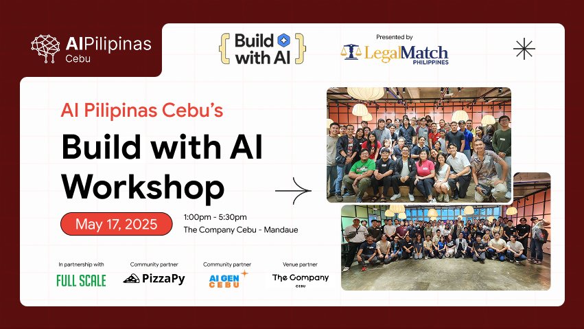 AI Pilipinas Cebu's Build with AI Workshop