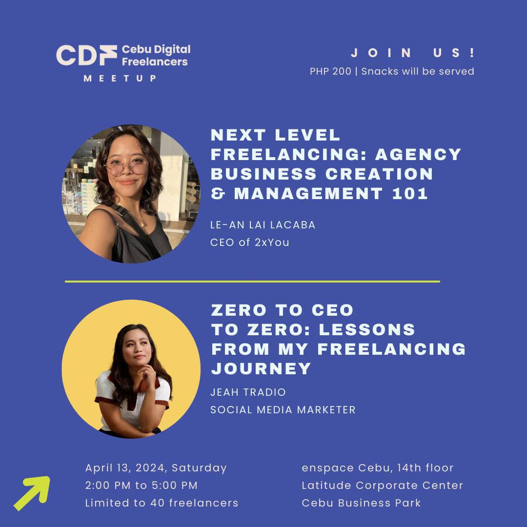 Cebu Digital Freelancers Meetup [FULL SLOTS] 