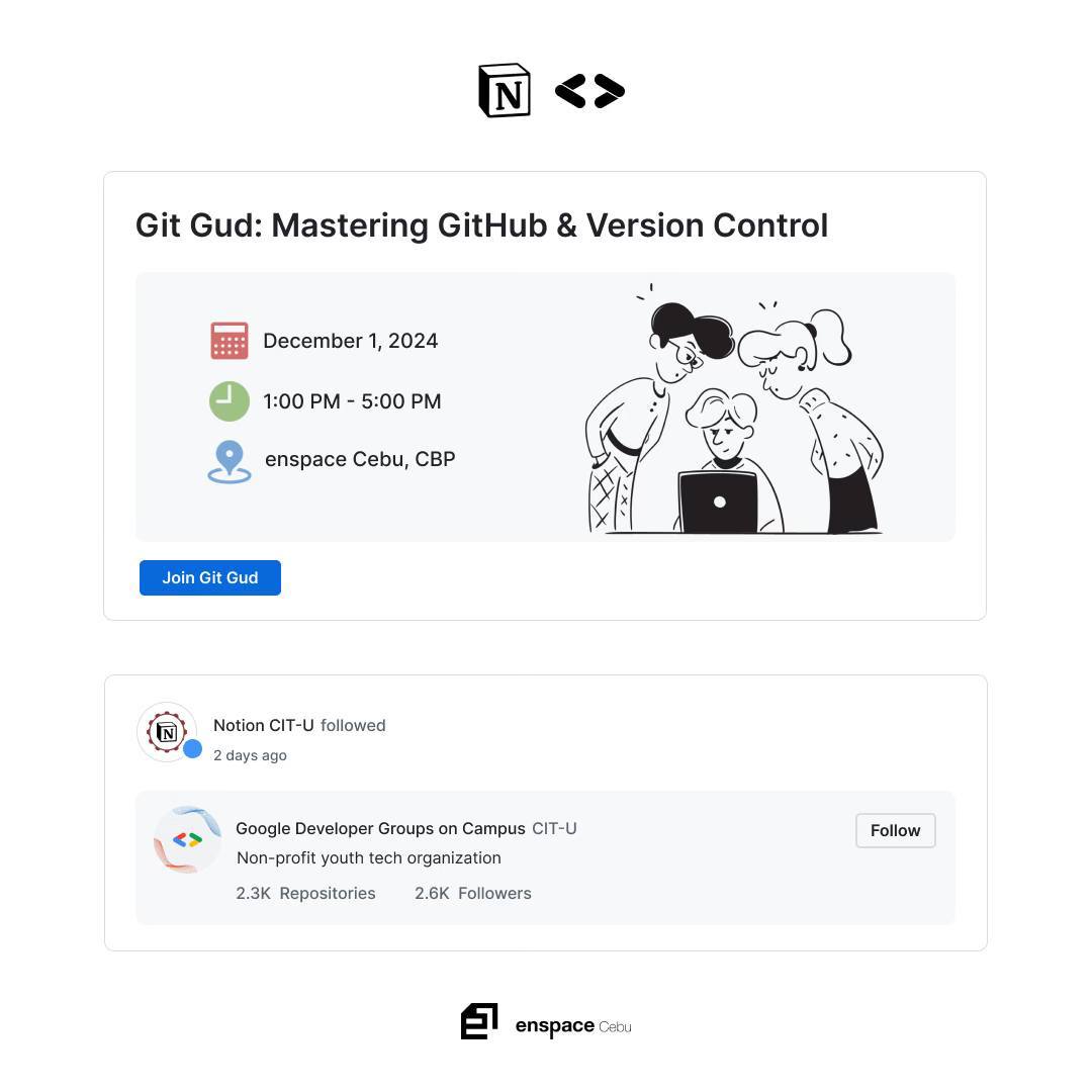 Git Gud: Mastering GitHub & Version Control by NOTION CITU