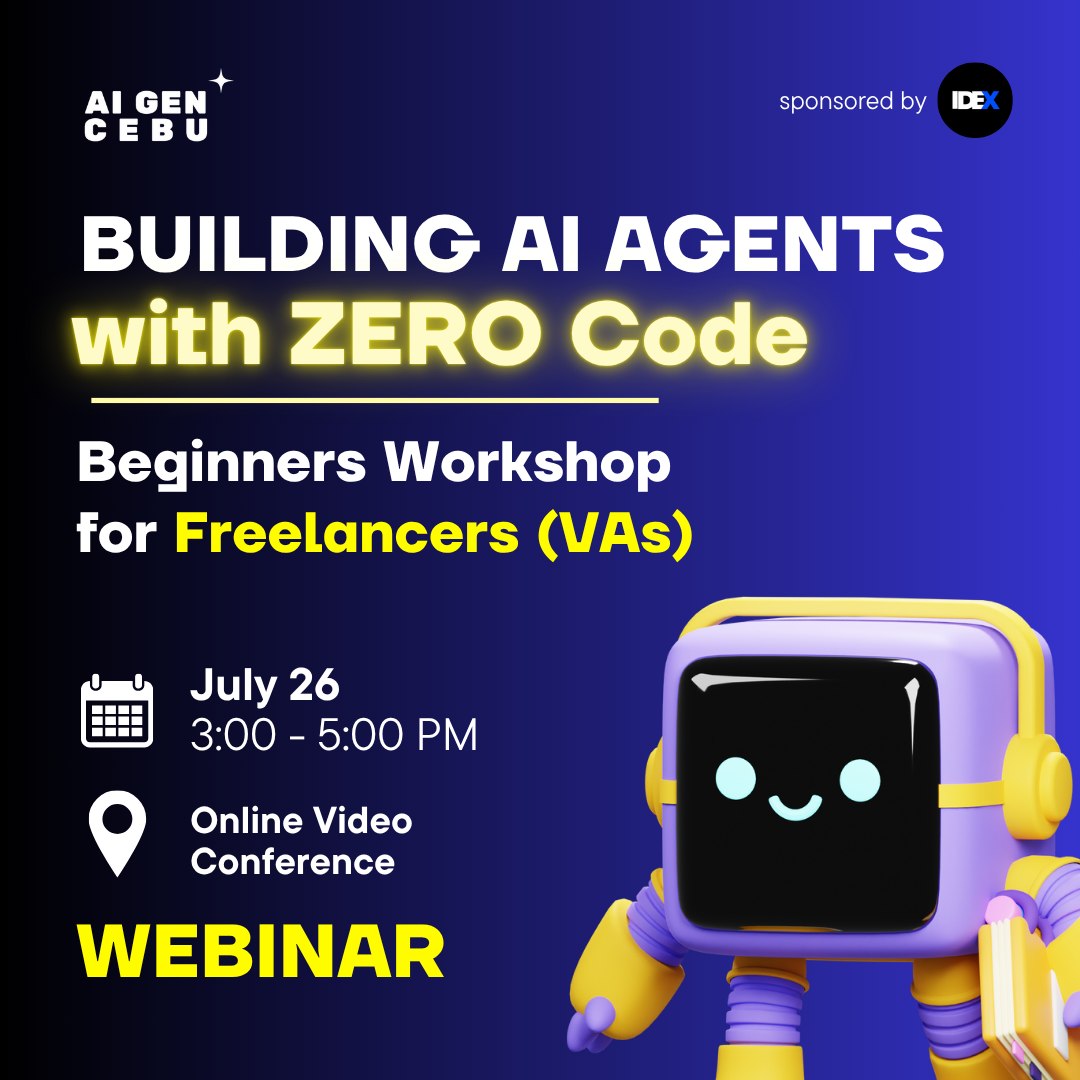 WEBINAR | Build AI Agents with ZERO Code | AI CEBU