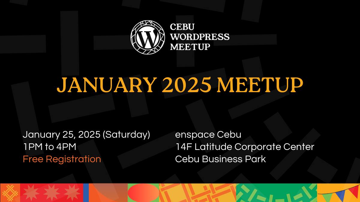 WordPress Weekend: January 2025 Meetup